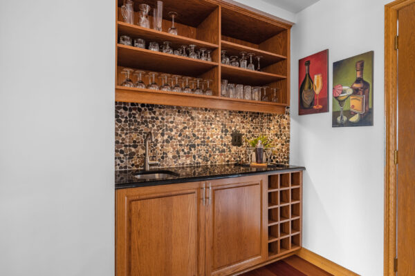 st andrews beach house main residence bar hearth area