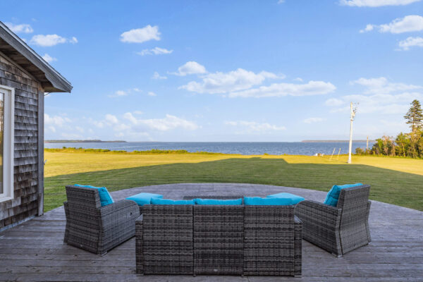 st andrews beach house main residence eastward view back deck