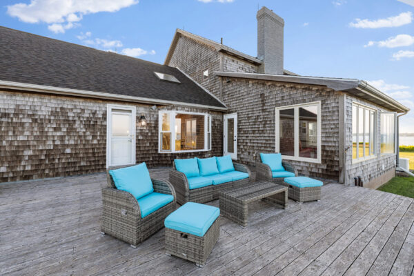 st andrews beach house main residence exterior back deck